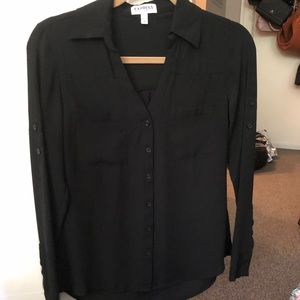 Express Portofino Shirt XS Black